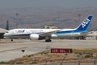ANA Boeing 787-8 JA827A - San Jose Norman Mineta Int'l Airport