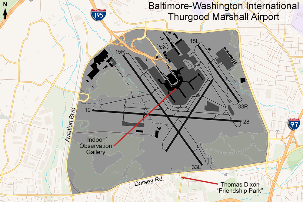 BWI Airport Map