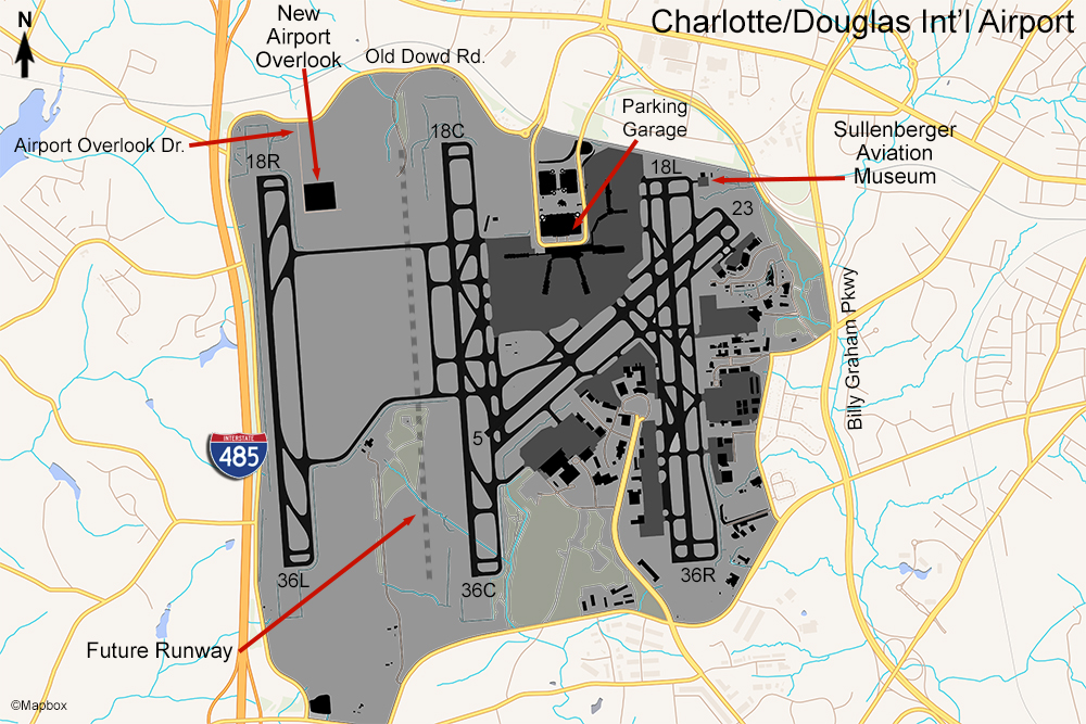 CLT Airport Map