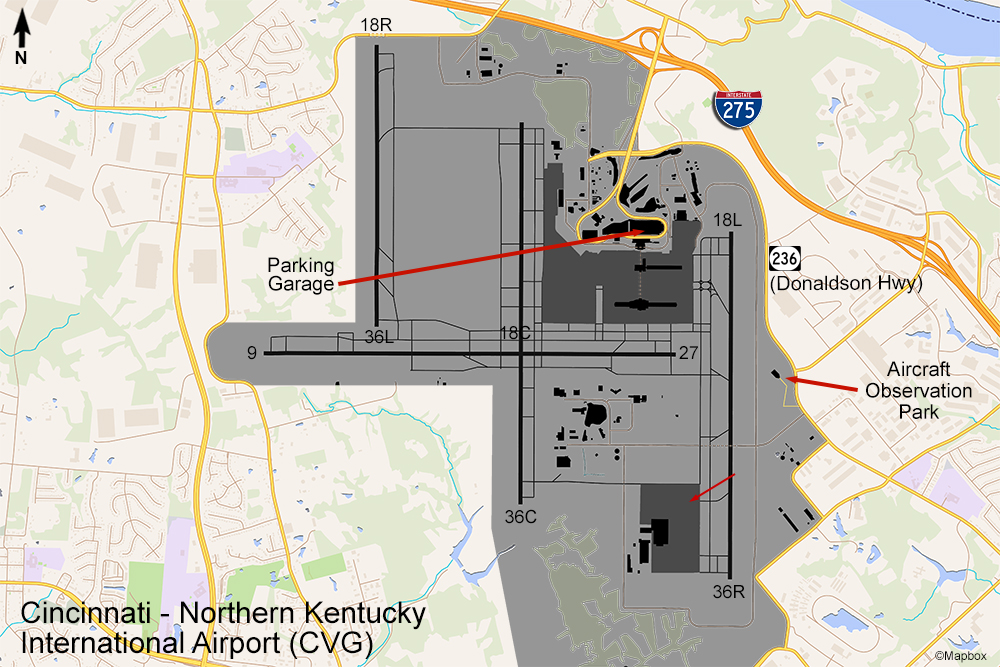 CVG Airport Map