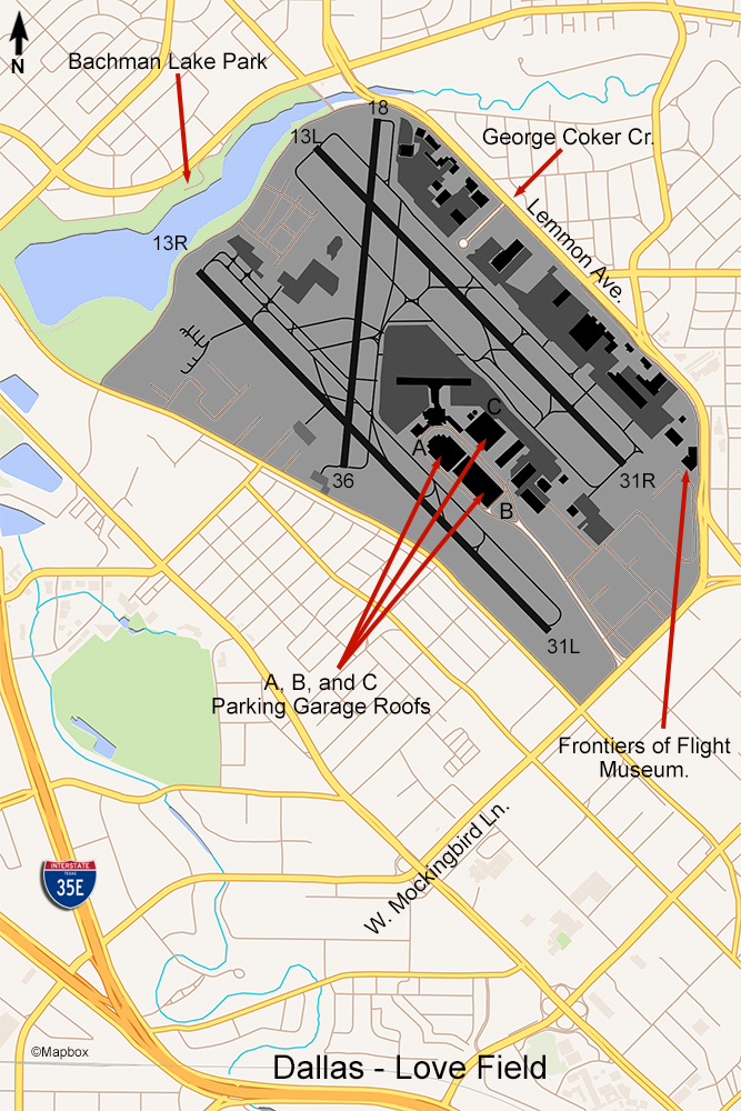 DAL Airport Map