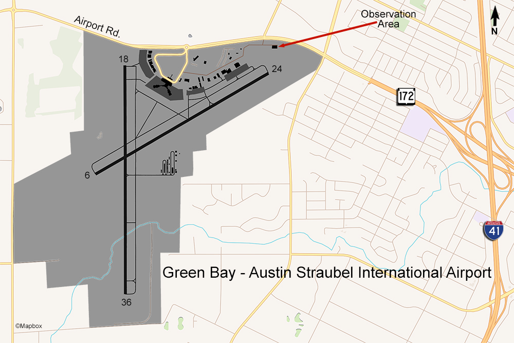 GRB Airport Map