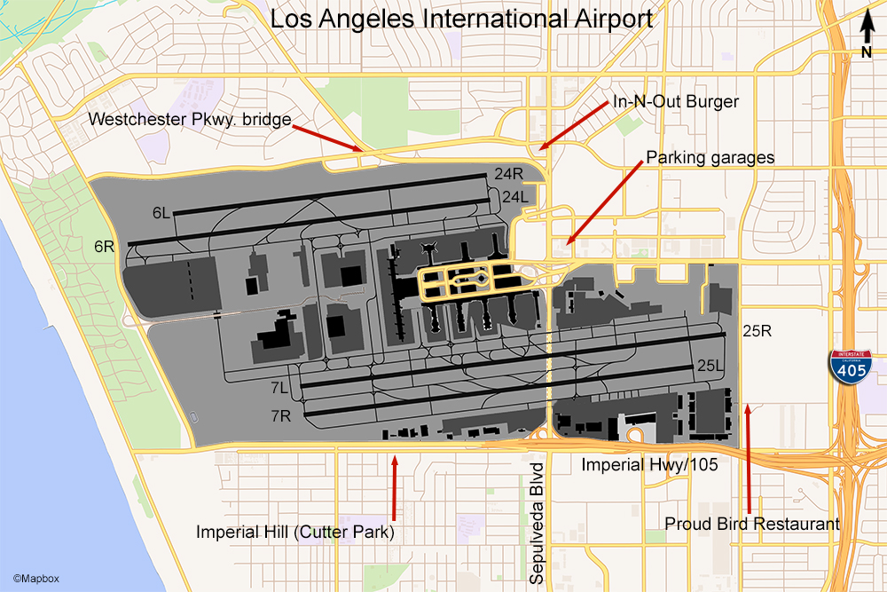 LAX Airport Map