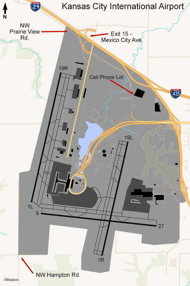 MCI Airport Map