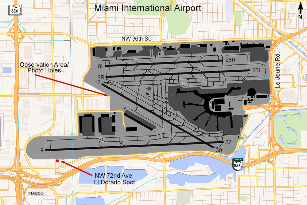 MIA Airport Map