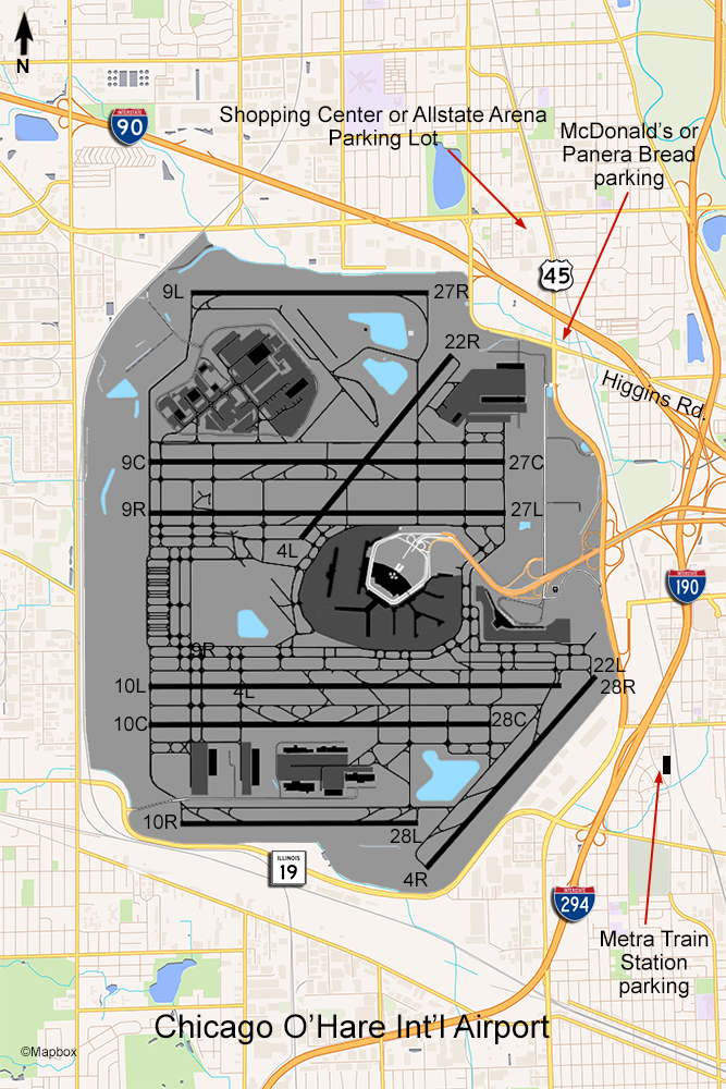 ORD Airport Map