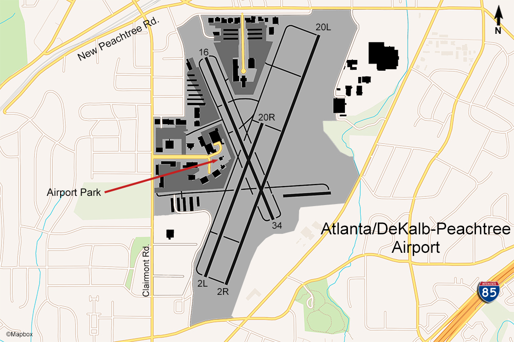 PDK Airport Map