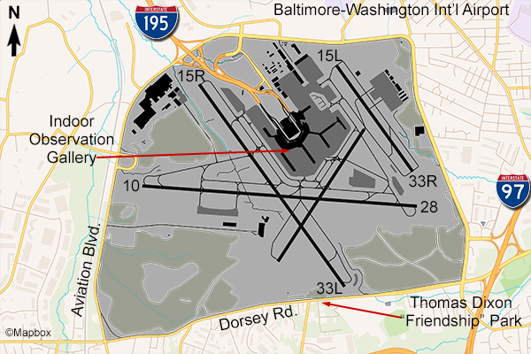 BWI Airport Map