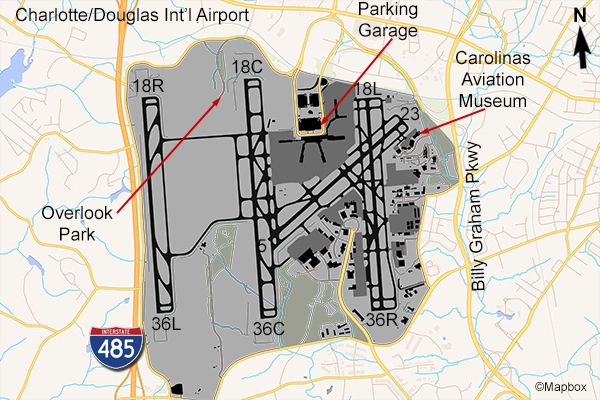 CLT Airport Map