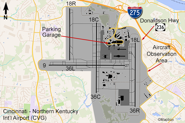CVG Airport Map