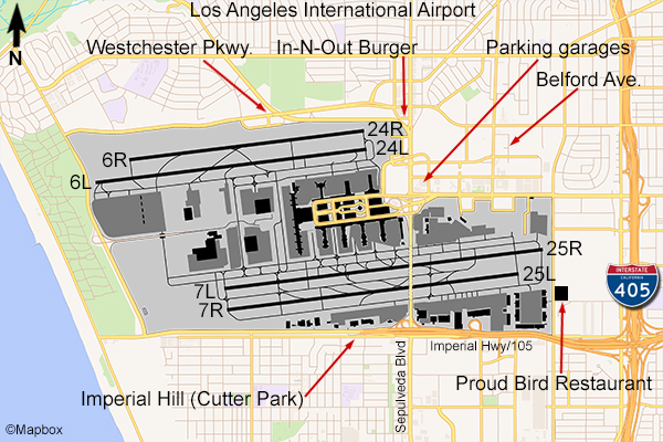 LAX Airport Map