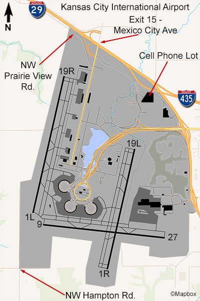 MCI Airport Map