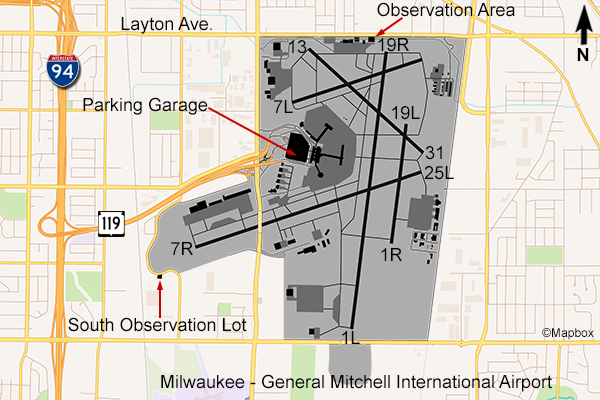MKE Airport Map