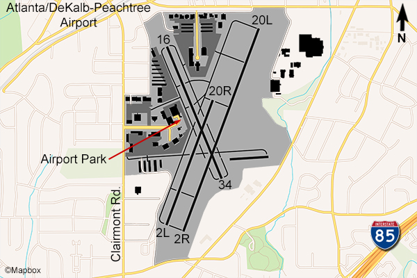 PDK Airport Map