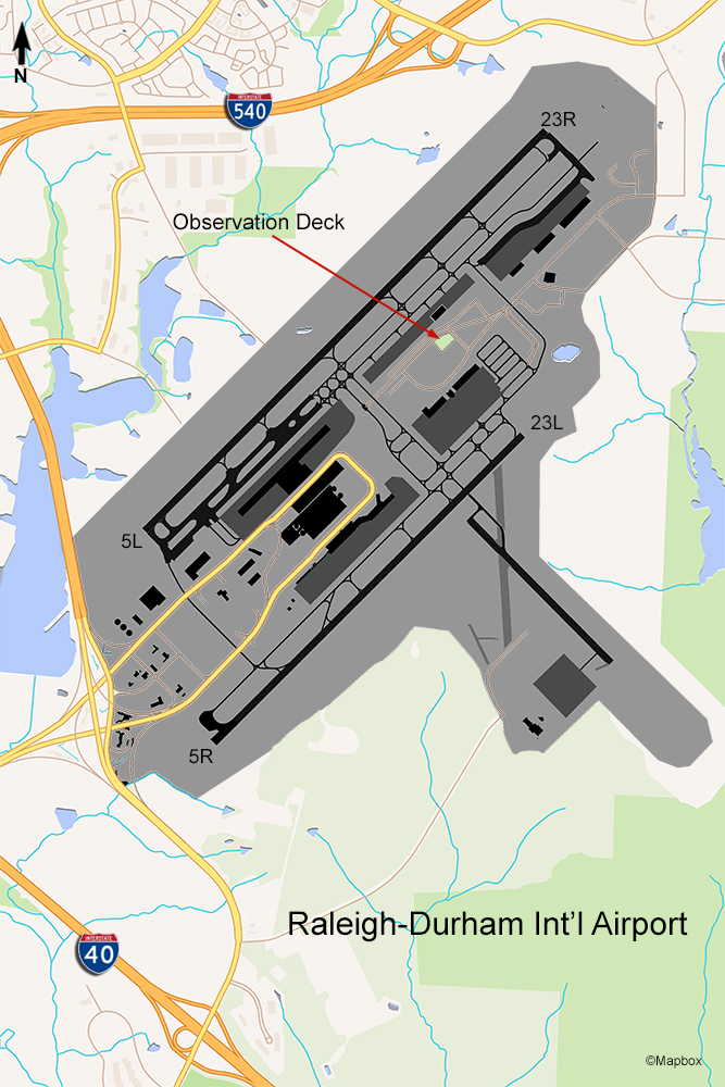 RDU Airport Map