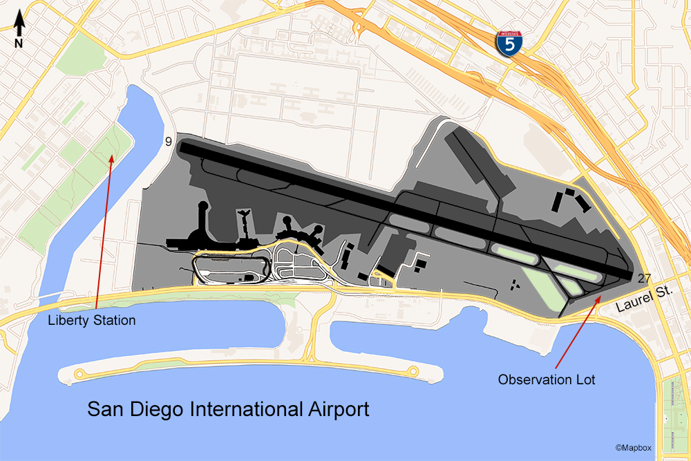 SAN Airport Map