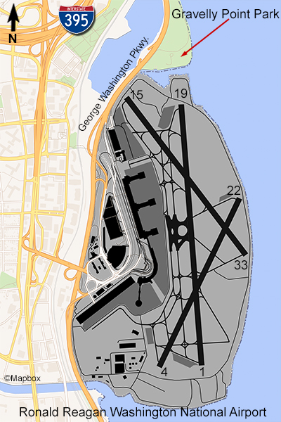 DCA Airport Map