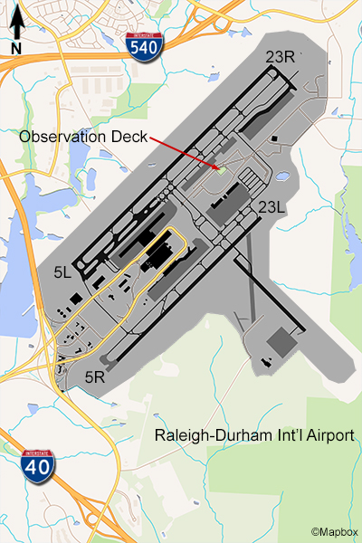 RDU Airport Map