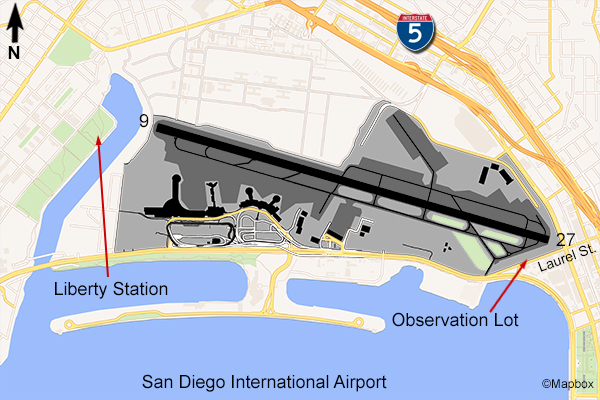 SAN Airport Map