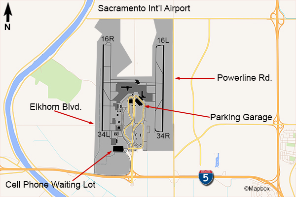 SMF Airport Map