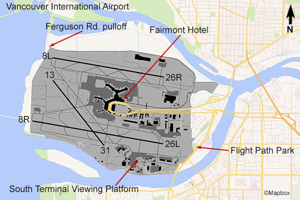 YVR Airport Map