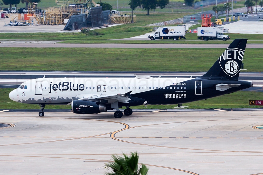 jetBlue Airways Brooklyn Nets Livery Airbus A320-232 N633JB