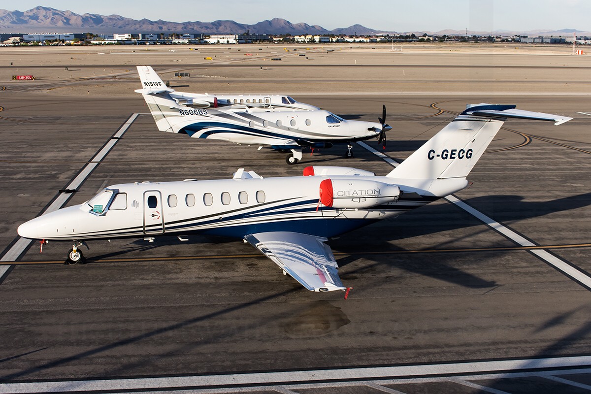 Aircraft at the North Las Vegas Airport