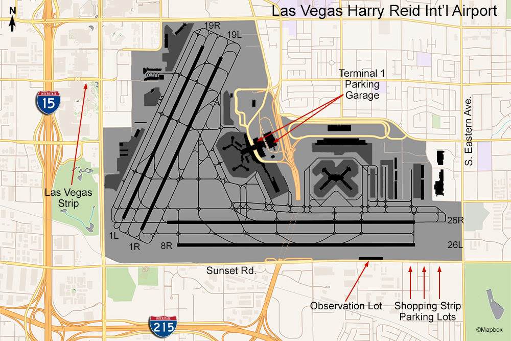 LAS Airport Map