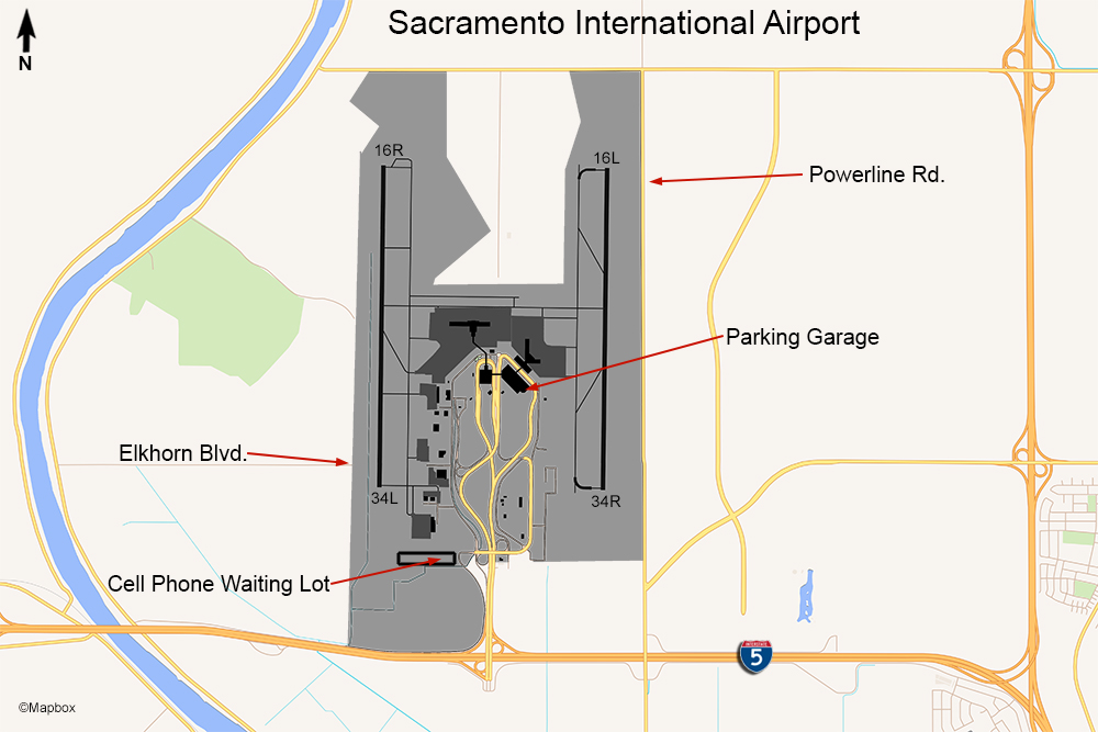 SMF Airport Map