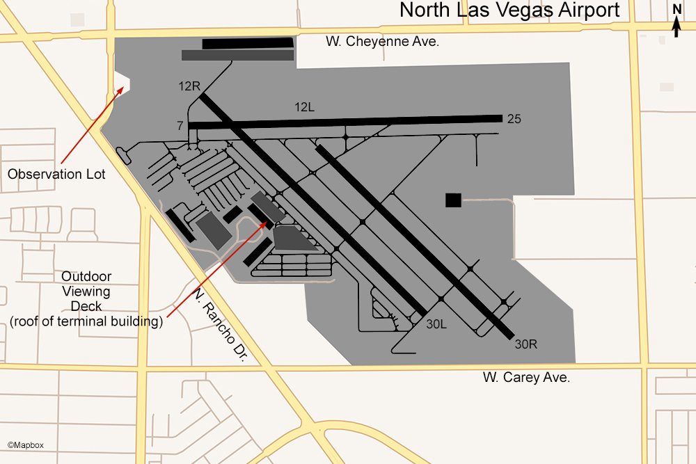 VGT Airport Map